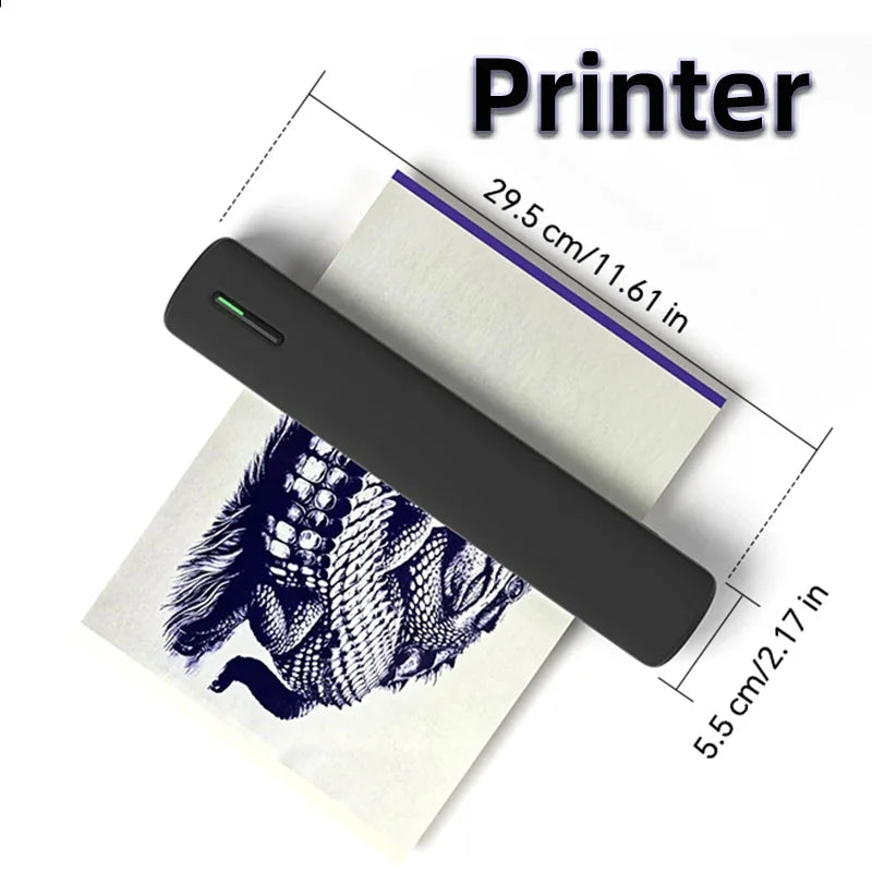 TechNow™ Mobiler Thermodrucker – Kabellos, Tinterlose