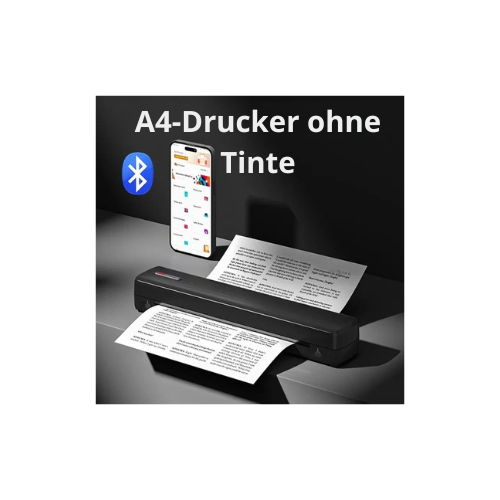 TechNow™ Mobiler Thermodrucker – Kabellos, Tinterlose